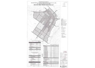 Bản đồ quy hoạch 1/2000 Khu trung tâm và dân cư xã Phú Mỹ Hưng