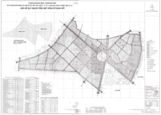Bản đồ quy hoạch 1/2000 Khu dân cư Đông Tỉnh lộ 14, xã Xuân Thới Thượng, Huyện Hóc Môn