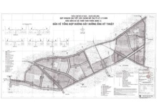 Bản đồ quy hoạch 1/2000 Khu dân cư xã Thới Tam Thôn (Khu 1), Huyện Hóc Môn