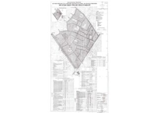 Bản đồ quy hoạch 1/2000 Khu dân cư xã Trung Chánh, Huyện Hóc Môn