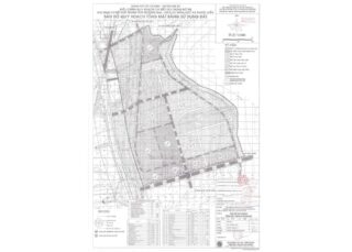 Bản đồ quy hoạch 1/2000 Khu dân cư kết hợp Trung tâm thương mại – Dịch vụ khoa học xã Phước Kiển, Huyện Nhà Bè