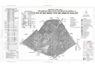 Bản đồ quy hoạch 1/2000 Khu dân cư liên phường 5, 14, Quận 11