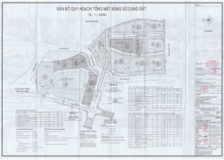 Bản đồ quy hoạch 1/2000 Dự án Sài gòn Sports City, Quận 2