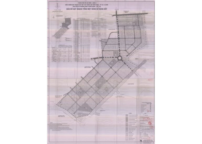 Bản đồ quy hoạch 1/2000 Khu dân cư 149