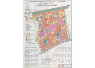 Bản đồ quy hoạch 1/2000 Khu đô thị mới An Phú - An Khánh (khu 131ha