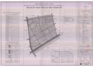 Bản đồ quy hoạch 1/2000 Khu dân cư liên phường 3