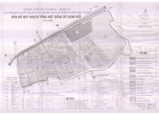 Bản đồ quy hoạch 1/2000 Khu dân cư phía Bắc rạch Bà Bướm, Quận 7