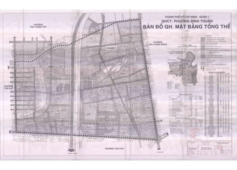 Bản đồ quy hoạch 1/2000 Khu dân cư phường Bình Thuận