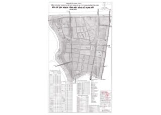 Bản đồ quy hoạch 1/2000 Khu dân cư phường Tân Hưng