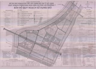 Bản đồ quy hoạch 1/2000 Khu dân cư Phú Lợi phường 7, Quận 8