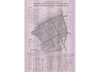 Bản đồ quy hoạch 1/2000 khu dân cư phường 2, 3, Quận 8