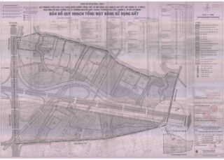 Bản đồ quy hoạch 1/2000 Khu dân cư dọc Hương lộ 33 phường Phú Hữu, Quận 9