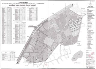 Bản đồ quy hoạch 1/2000 Khu dân cư khu phố 1, 2, 3, 4, 5, 6, phường Hiệp Phú, Quận 9