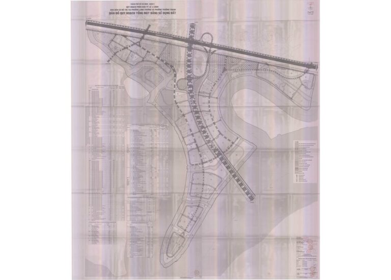 Bản đồ quy hoạch 1/2000 Khu dân cư và sân golf Vườn Dừa