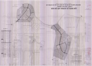 Bản đồ quy hoạch 1/2000 Khu đô thị mới Long Bình, Quận 9