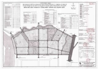 Bản đồ quy hoạch 1/2000 Khu tái định cư trường Đại học Kinh Tế và nhà ở cán bộ – giảng viên, Quận 9