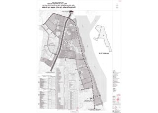 Bản đồ quy hoạch 1/2000 Khu trung tâm và dân cư phường Long Bình
