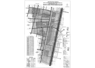 Bản đồ quy hoạch 1/2000 Khu dân cư phía Tây Quốc lộ 1A (Phường Bình Hưng Hòa B - Khu 1)