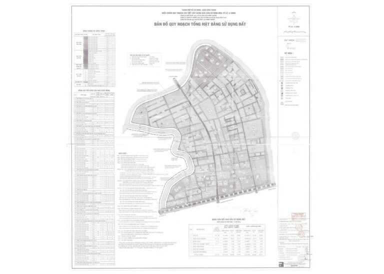 Bản đồ quy hoạch 1/2000 Khu dân cư Bình Hòa