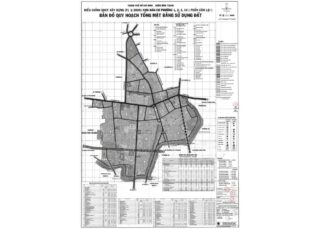 Bản đồ quy hoạch 1/2000 Khu dân cư liên phường 1, 2, 3 và 14, Quận Bình Thạnh