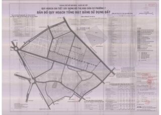 Bản đồ quy hoạch 1/2000 Khu dân cư Phường 7, Quận Gò Vấp