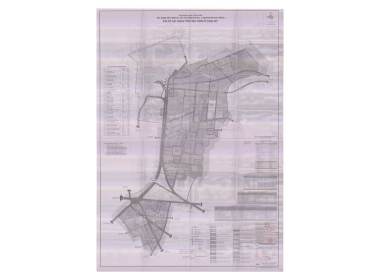 Bản đồ quy hoạch 1/2000 Khu dân cư Phường 2