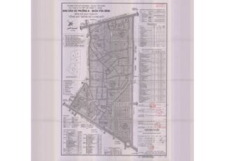 Bản đồ quy hoạch 1/2000 Khu dân cư phường 6, Quận Tân Bình