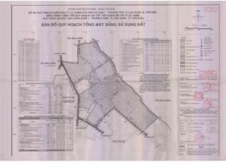 Bản đồ quy hoạch 1/2000 Khu dân cư cụm 1 – Truông Tre, phường Linh Xuân, Quận Thủ Đức