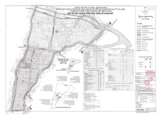 Bản đồ quy hoạch 1/2000 Khu dân cư một phần phường Hiệp Bình Chánh, Quận Thủ Đức