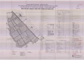 Bản đồ quy hoạch 1/2000 Khu dân cư phía Tây đường Ngô Chí Quốc, Quận Thủ Đức