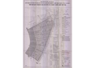 Bản đồ quy hoạch 1/2000 Khu dân cư và công nghiệp phường Hiệp Bình Phước