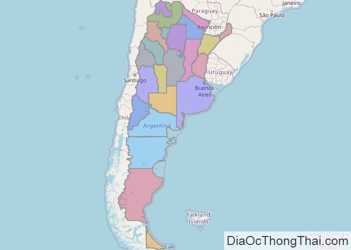 Bản đồ Argentina