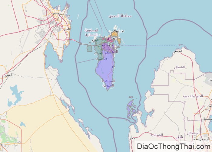 Bản đồ Bahrain