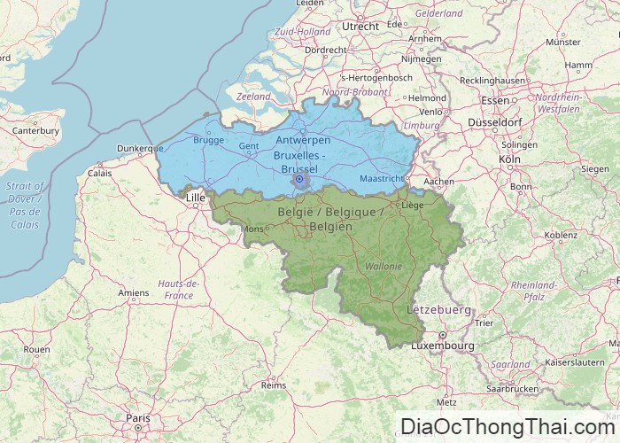 Bản đồ nước Bỉ