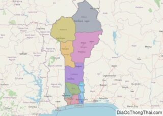 Bản đồ Bê-nanh (Bénin)