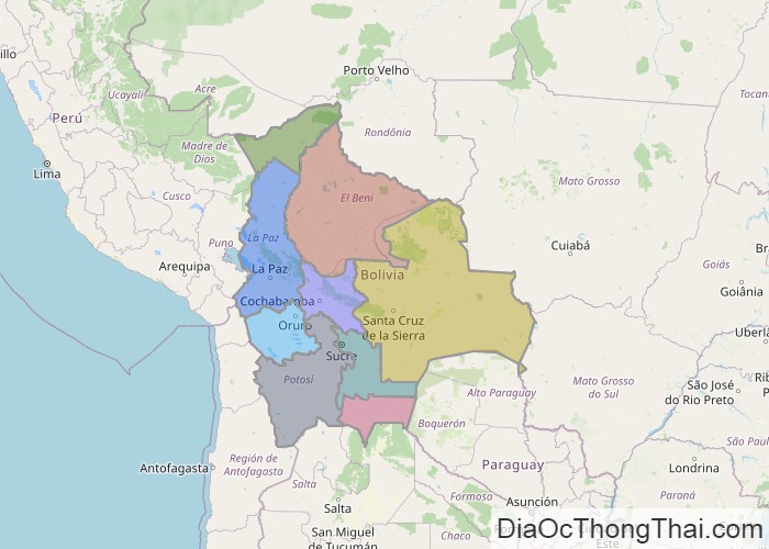 Bản đồ Bolivia