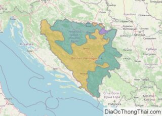 Bản đồ Bosnia và Herzegovina