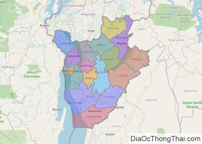 Bản đồ Burundi