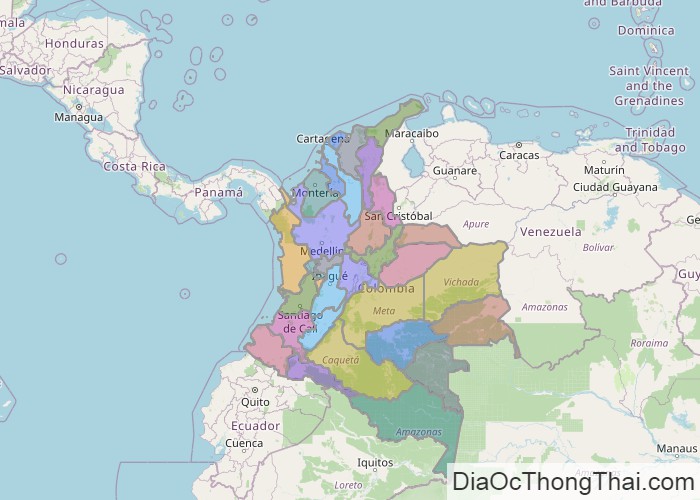 Bản đồ Colombia