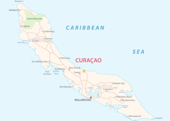 Bản đồ Curacao
