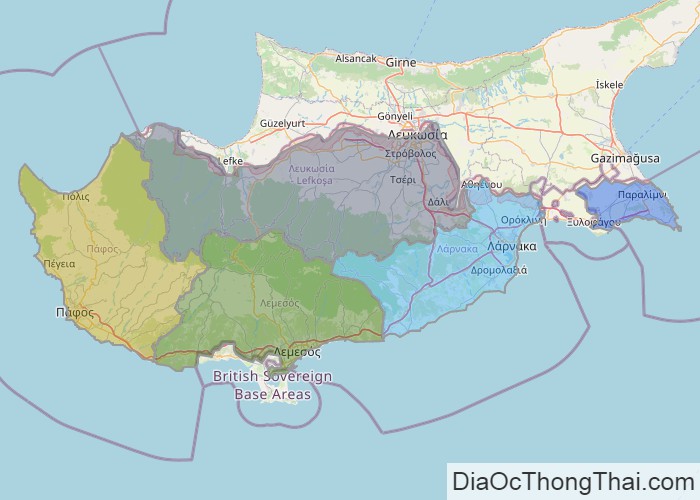 Bản đồ Cyprus