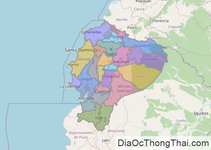 Bản đồ Ecuador
