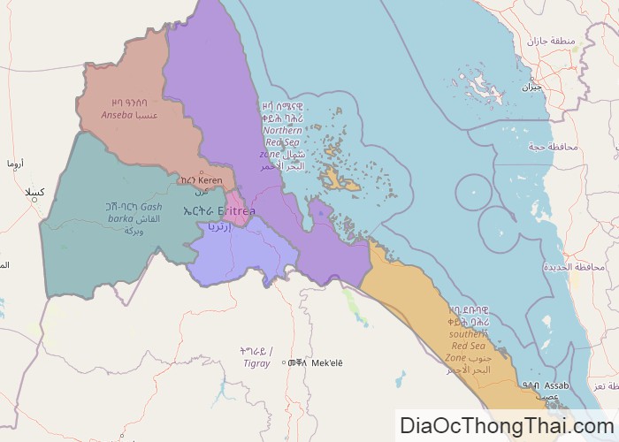 Bản đồ Eritrea