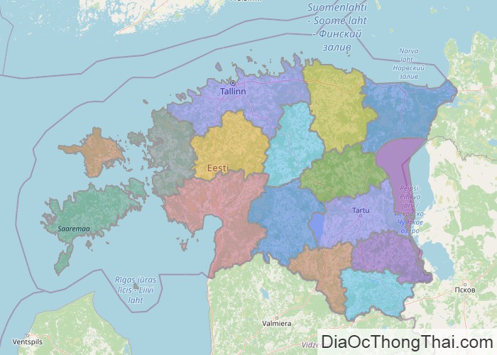 Bản đồ Estonia
