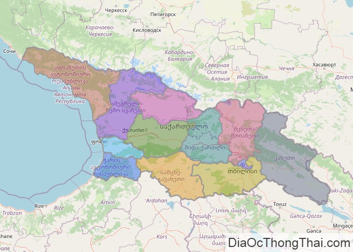 Bản đồ Georgia