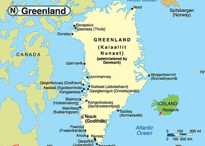 Bản đồ Greenland