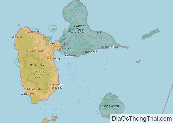 Bản đồ Guadeloupe