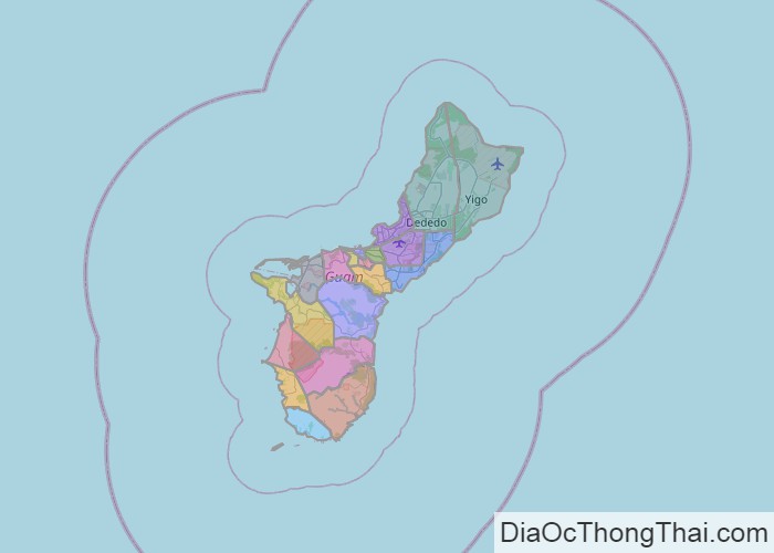Bản đồ đảo Guam
