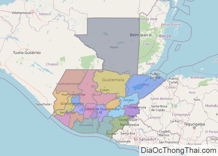 Bản đồ Guatemala