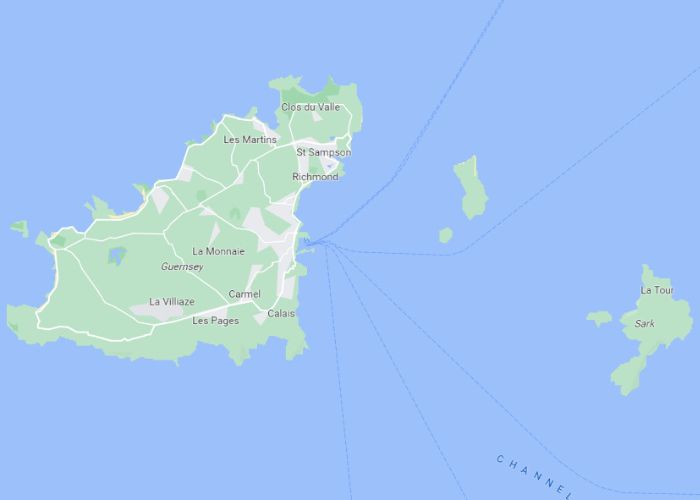 Bản đồ Guernsey